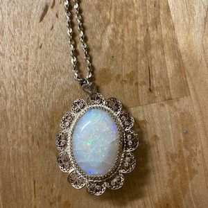 Antique opal necklace
